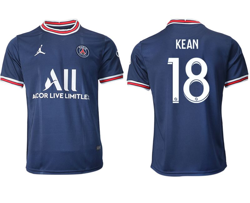 Men 2021-2022 Club Paris St German home aaa version blue #18 Soccer Jersey->paris st german jersey->Soccer Club Jersey